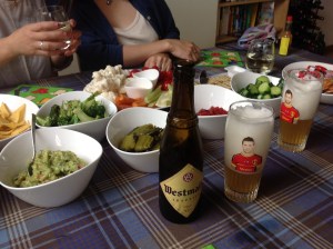 ベルギーチームを応援